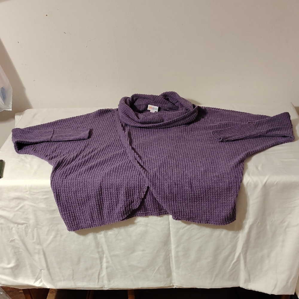 LuLaRoe Purple Cowl Neck Sweater